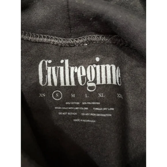 Civil Regime “Ashes to Ashes / Rebel Youth” Graphic Hoodie - Picture 4 of 7